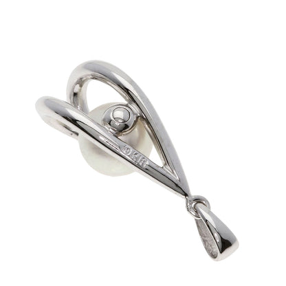 MIKIMOTO Pearl Pearl Pendant top K18 White Gold Ladies [Used]
