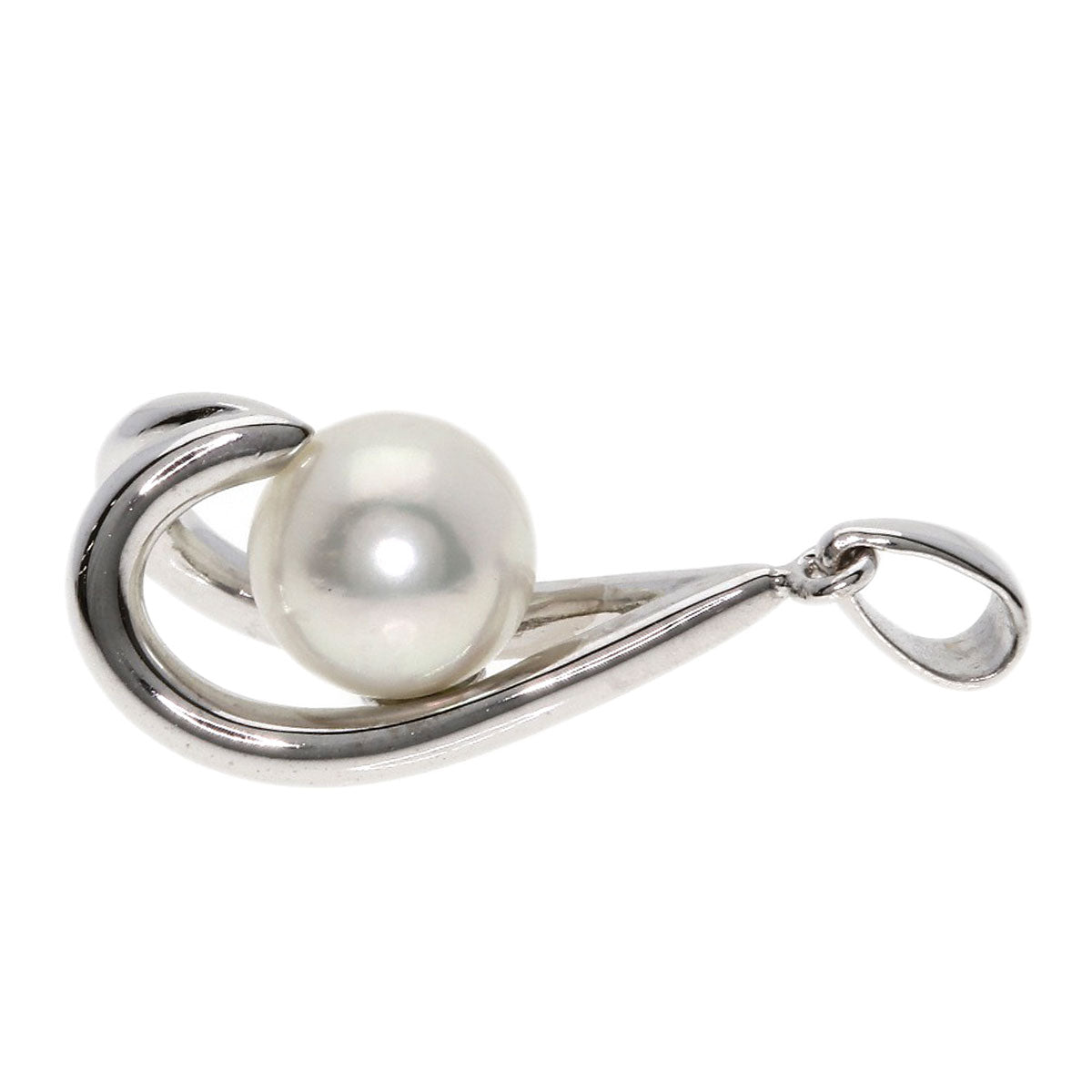 MIKIMOTO Pearl Pearl Pendant top K18 White Gold Ladies [Used]