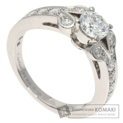 CARTIER Ballerina Diamond Ring Platinum PT950 Ladies [Used]