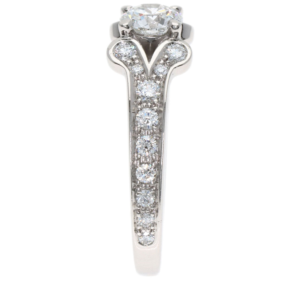 CARTIER Ballerina Diamond Ring Platinum PT950 Ladies [Used]