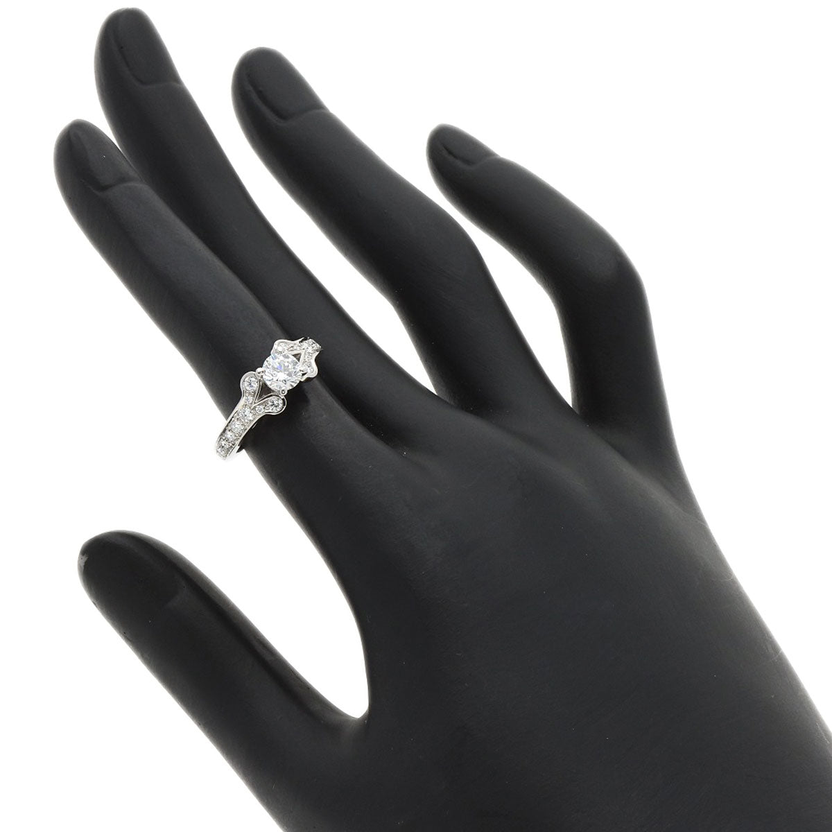 CARTIER Ballerina Diamond Ring Platinum PT950 Ladies [Used]