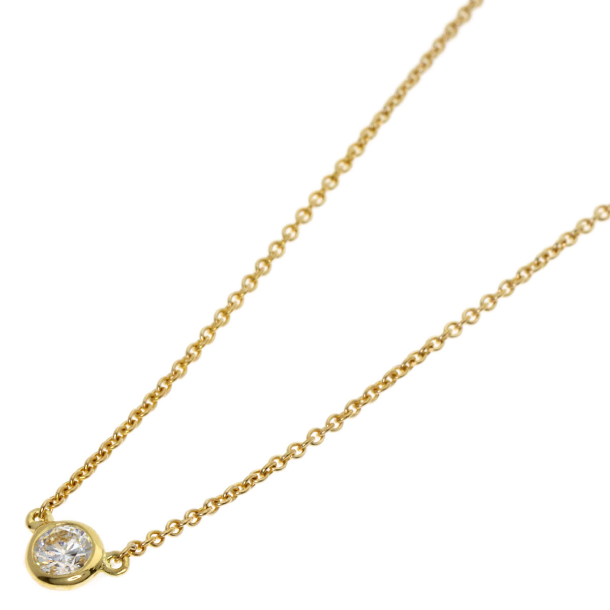 TIFFANY&Co. By The Yard Diamond Necklace K18 Yellow Gold Ladies [Used]