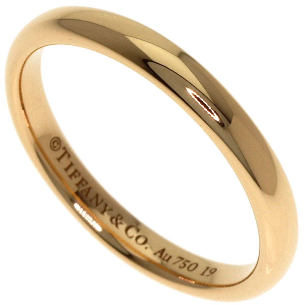 TIFFANY&Co. wedding Ring K18 Pink Gold Ladies [Used]
