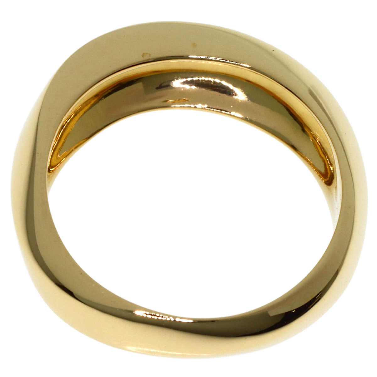 TIFFANY&Co. Knife edge Ring K18 Yellow Gold Ladies [Used]