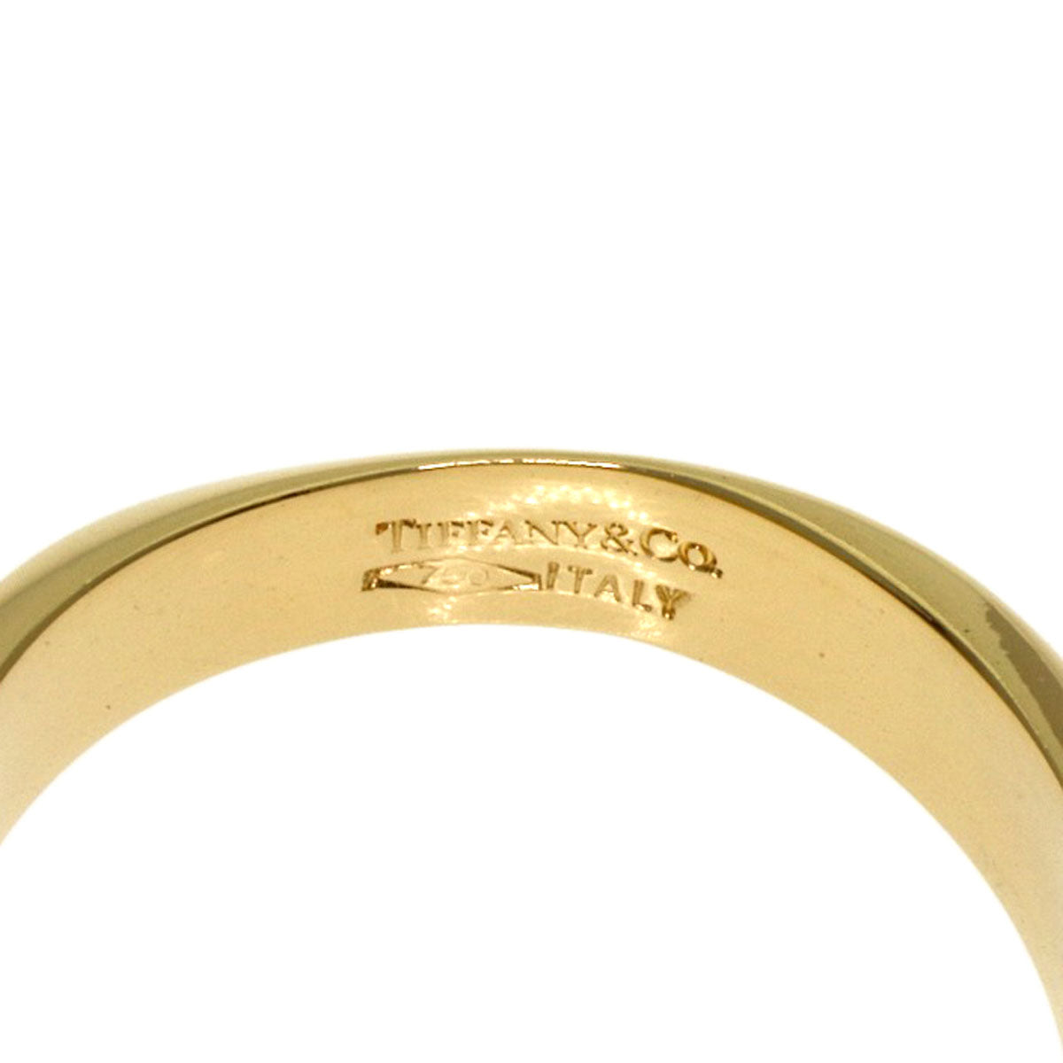 TIFFANY&Co. Knife edge Ring K18 Yellow Gold Ladies [Used]