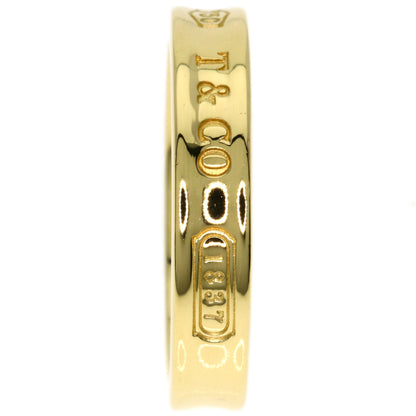 TIFFANY&Co. 1837 Narrow Ring K18 Yellow Gold Ladies [Used]