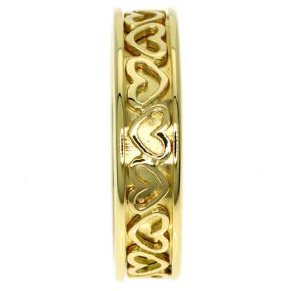 TIFFANY&Co. Cutout Heart Ring K18 Yellow Gold Ladies [Used]