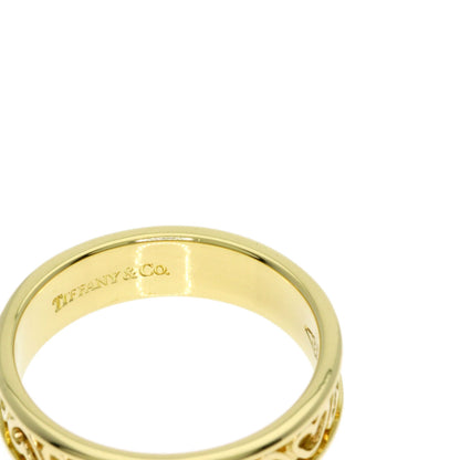 TIFFANY&Co. Cutout Heart Ring K18 Yellow Gold Ladies [Used]