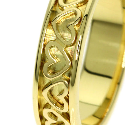 TIFFANY&Co. Cutout Heart Ring K18 Yellow Gold Ladies [Used]