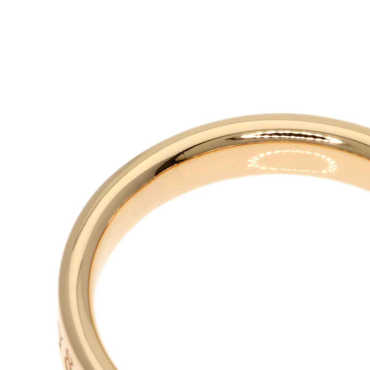 TIFFANY&Co. Flat band Ring K18 Pink Gold Ladies [Used]