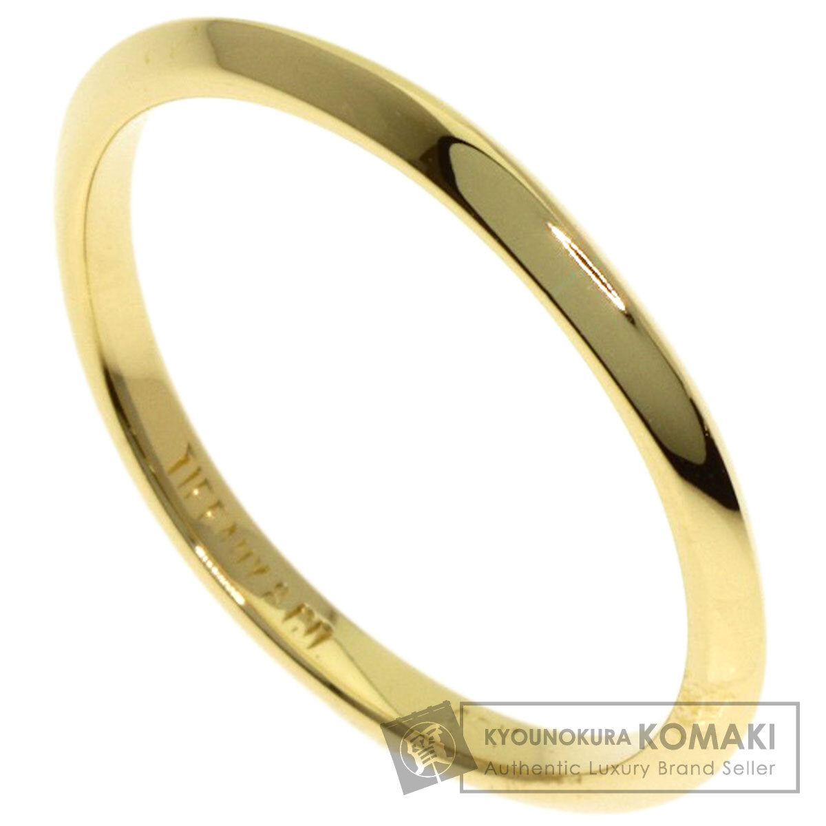 TIFFANY&Co. Knife edge Ring K18 Yellow Gold Ladies [Used]