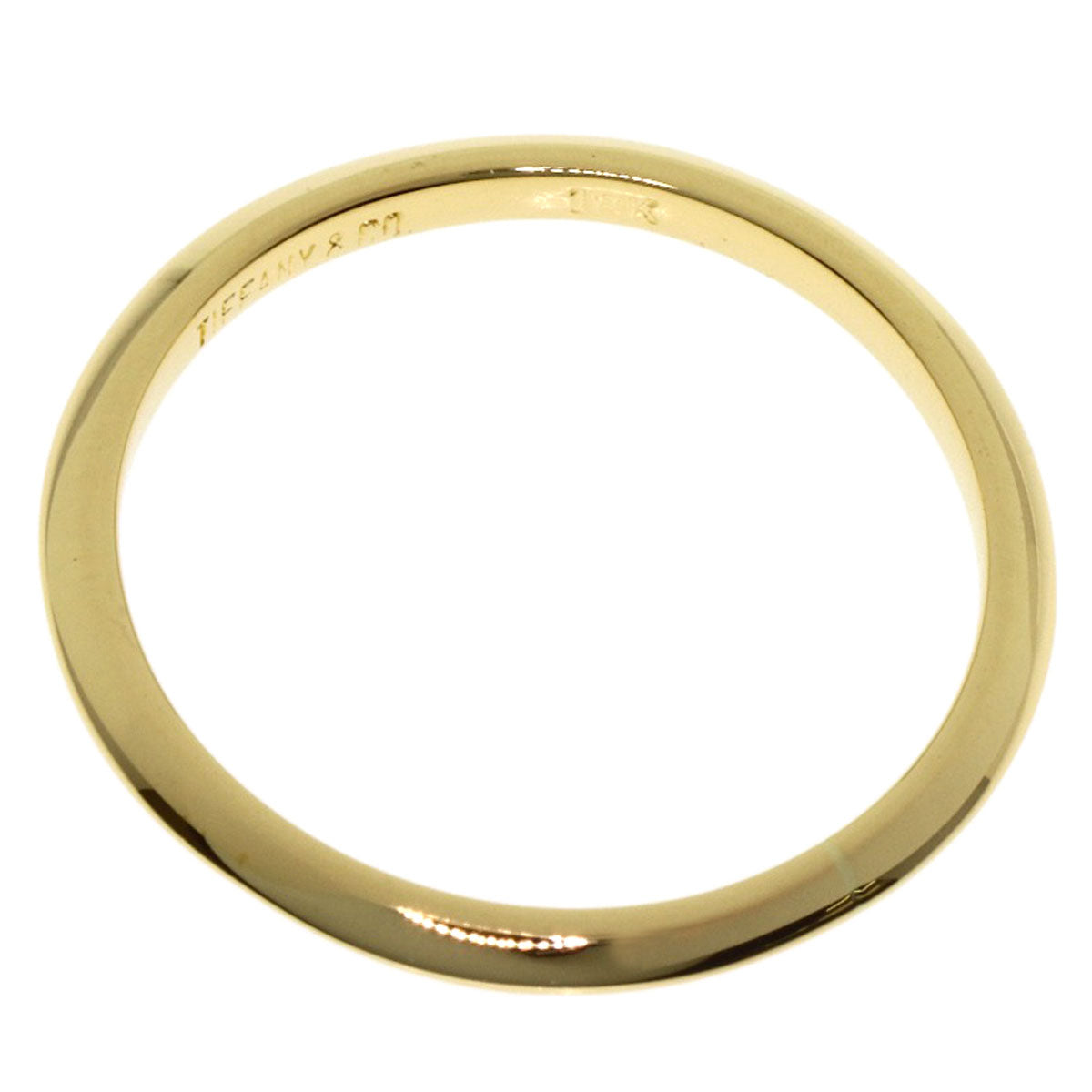 TIFFANY&Co. Knife edge Ring K18 Yellow Gold Ladies [Used]