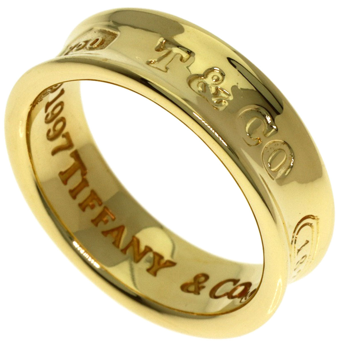 TIFFANY&Co. 1837 Ring K18 Yellow Gold Ladies [Used]