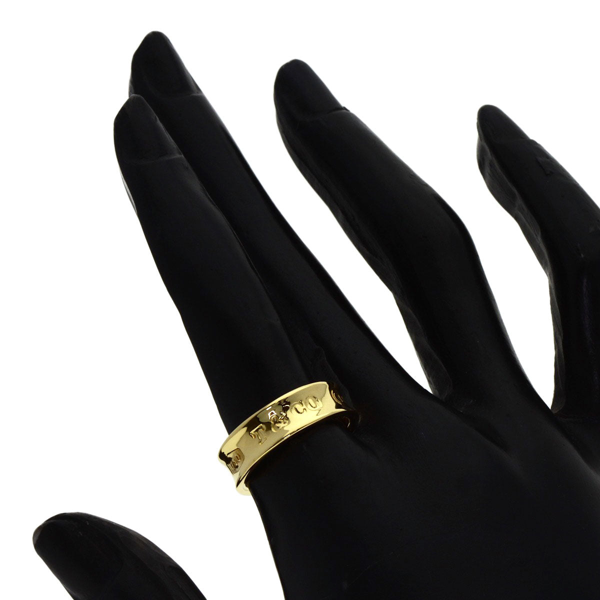 TIFFANY&Co. 1837 Ring K18 Yellow Gold Ladies [Used]