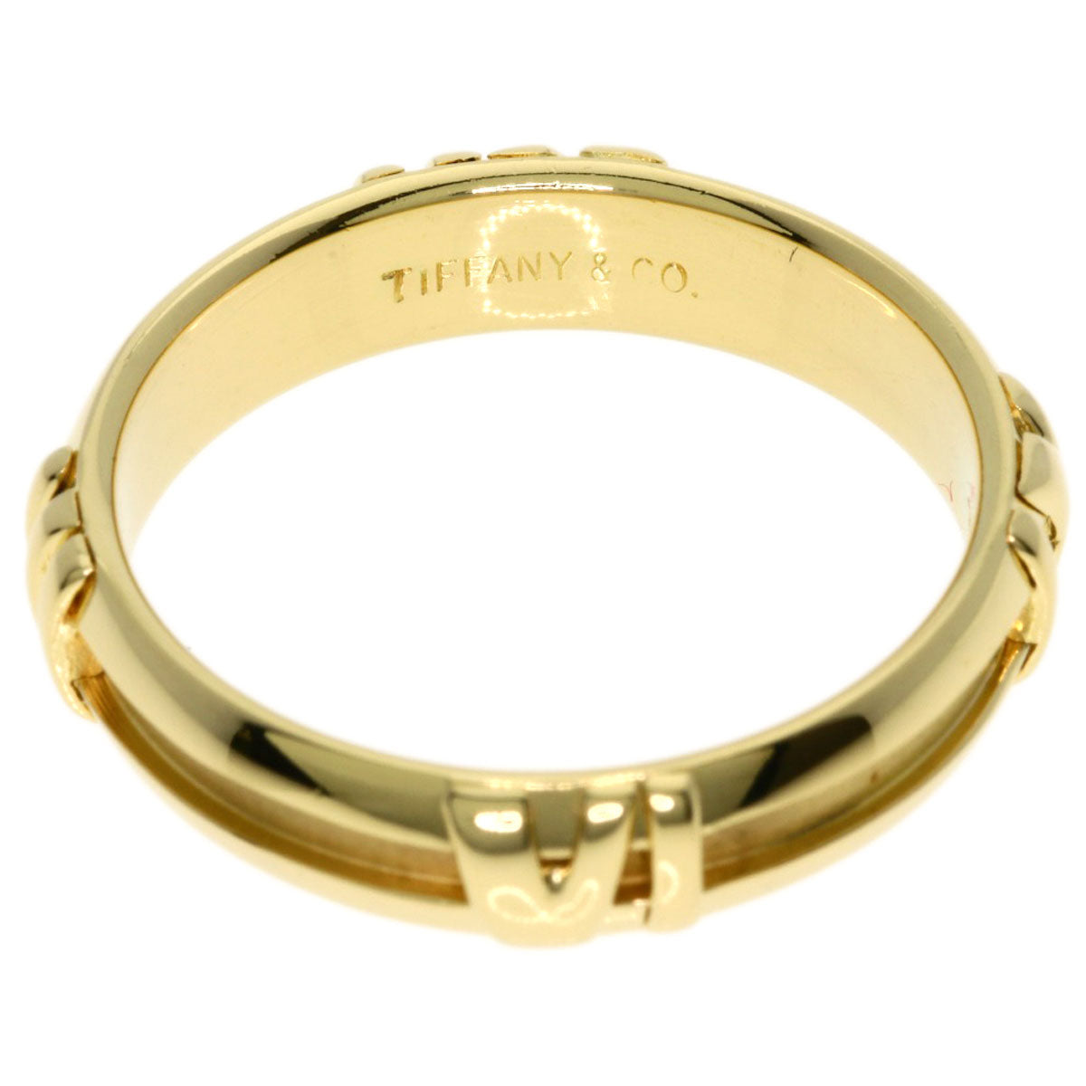 TIFFANY&Co. Atlas Ring K18 Yellow Gold Ladies [Used]