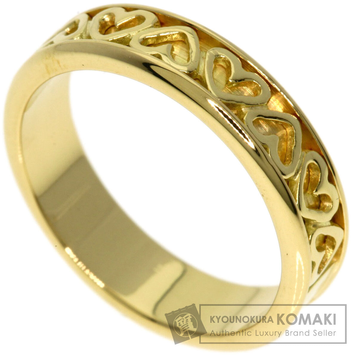 TIFFANY&Co. Cutout Heart Ring K18 Yellow Gold Ladies [Used]