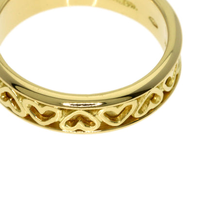 TIFFANY&Co. Cutout Heart Ring K18 Yellow Gold Ladies [Used]