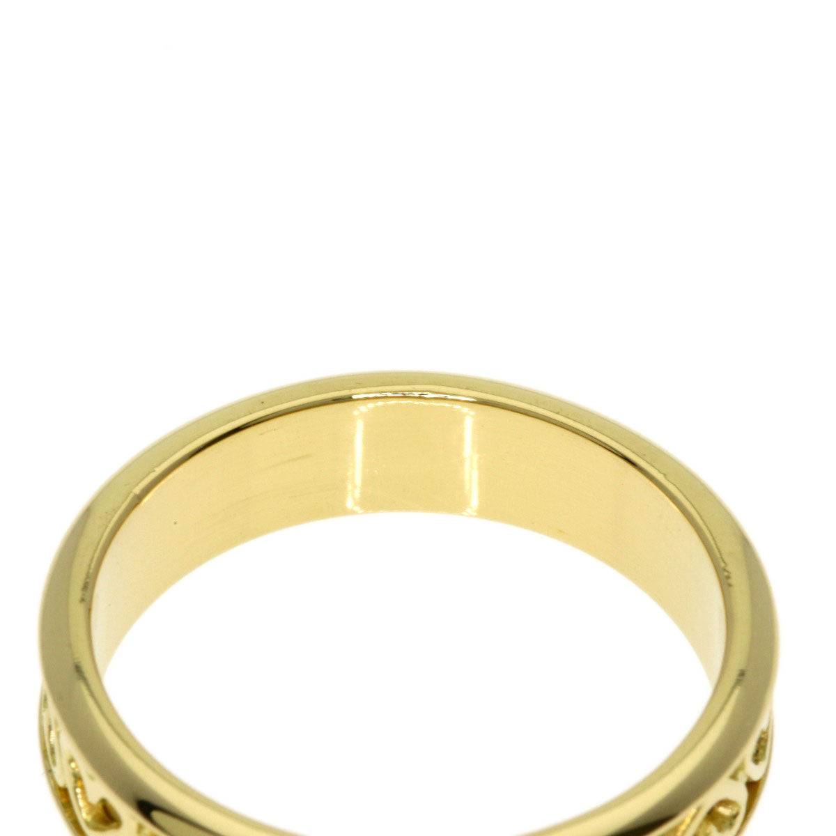 TIFFANY&Co. Cutout Heart Ring K18 Yellow Gold Ladies [Used]