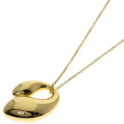 TIFFANY&Co. Double teardrop Necklace K18 Yellow Gold Ladies [Used]