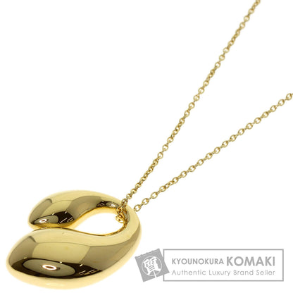 TIFFANY&Co. Double teardrop Necklace K18 Yellow Gold Ladies [Used]