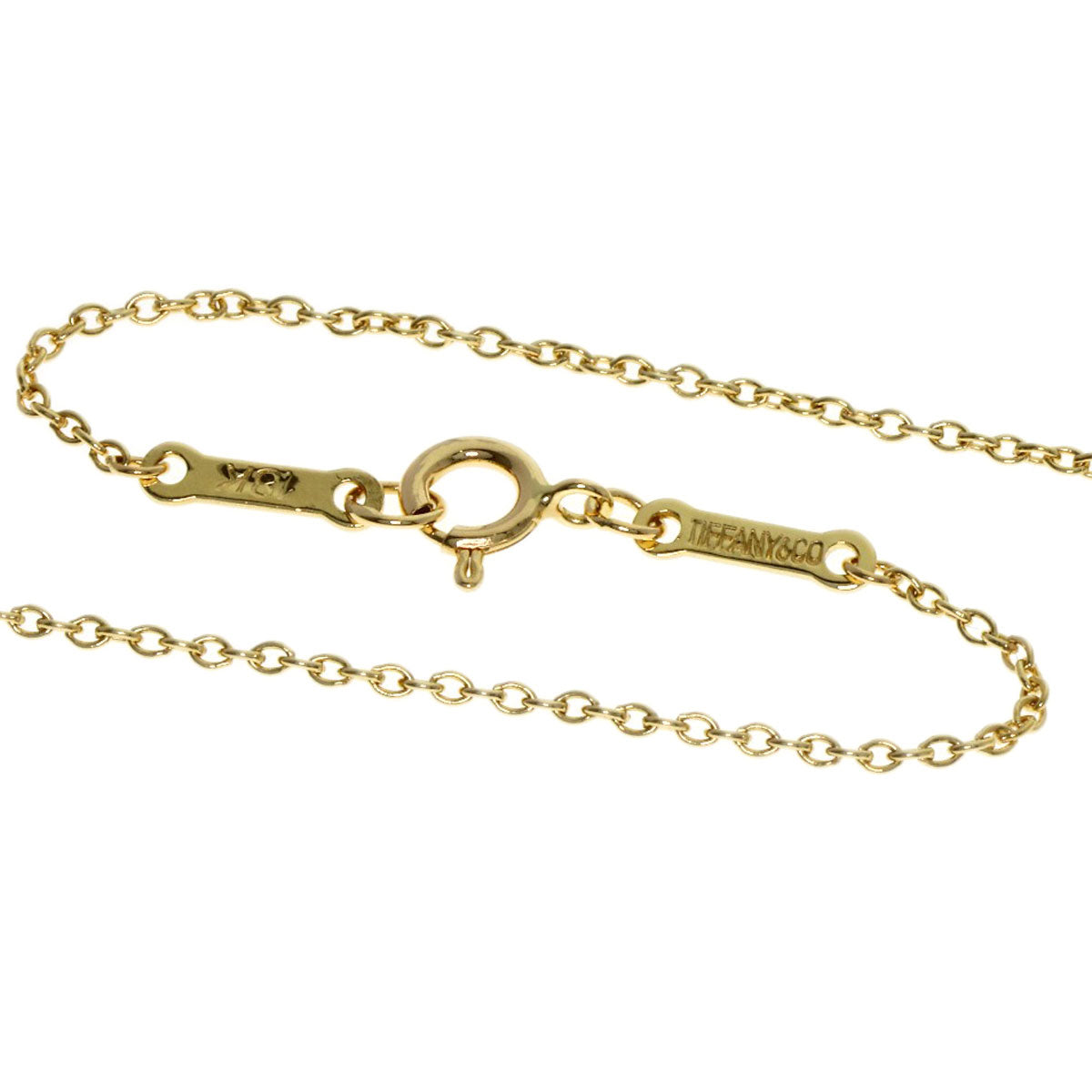 TIFFANY&Co. Double teardrop Necklace K18 Yellow Gold Ladies [Used]