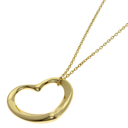 TIFFANY&Co. Open heart Necklace K18 Yellow Gold Ladies [Used]