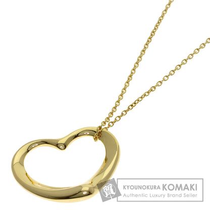 TIFFANY&Co. Open heart Necklace K18 Yellow Gold Ladies [Used]