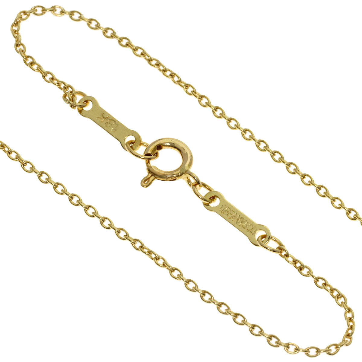 TIFFANY&Co. Open heart Necklace K18 Yellow Gold Ladies [Used]