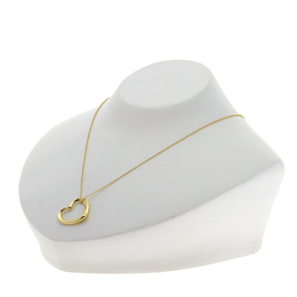 TIFFANY&Co. Open heart Necklace K18 Yellow Gold Ladies [Used]
