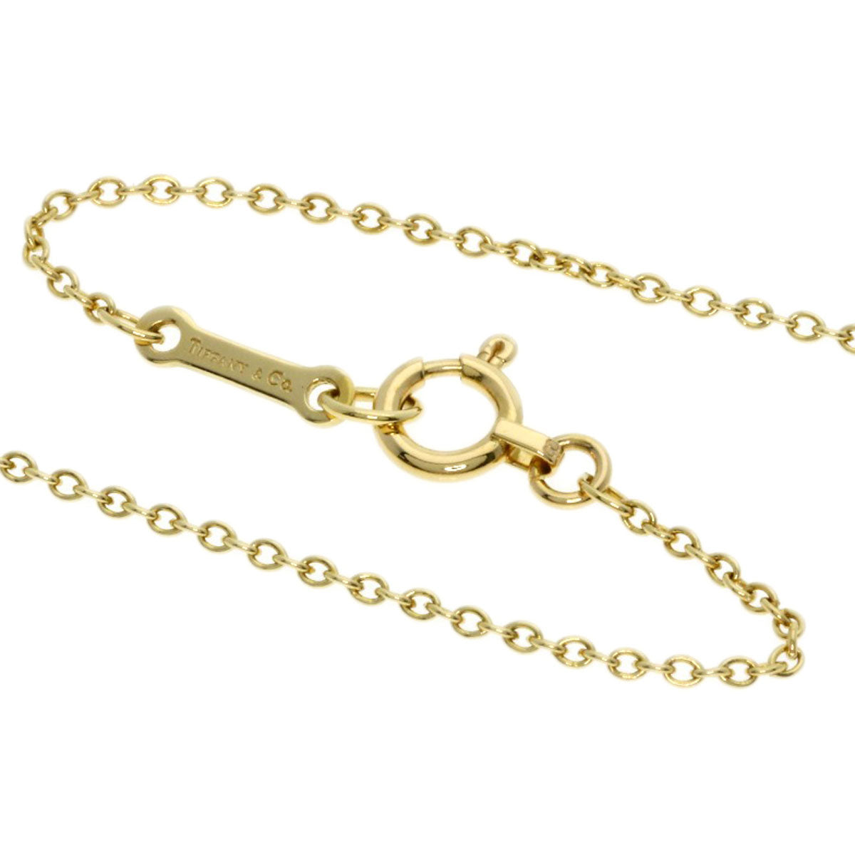 TIFFANY&Co. Open heart Necklace K18 Yellow Gold Ladies [Used]
