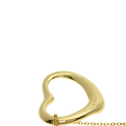 TIFFANY&Co. Open heart Necklace K18 Yellow Gold Ladies [Used]
