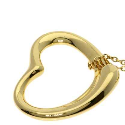 TIFFANY&Co. Open heart Necklace K18 Yellow Gold Ladies [Used]