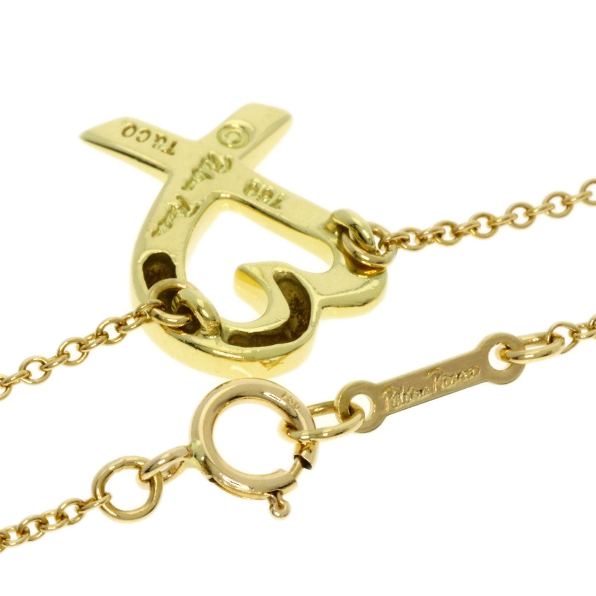 TIFFANY&Co. Loving heart Necklace K18 Yellow Gold Ladies [Used]