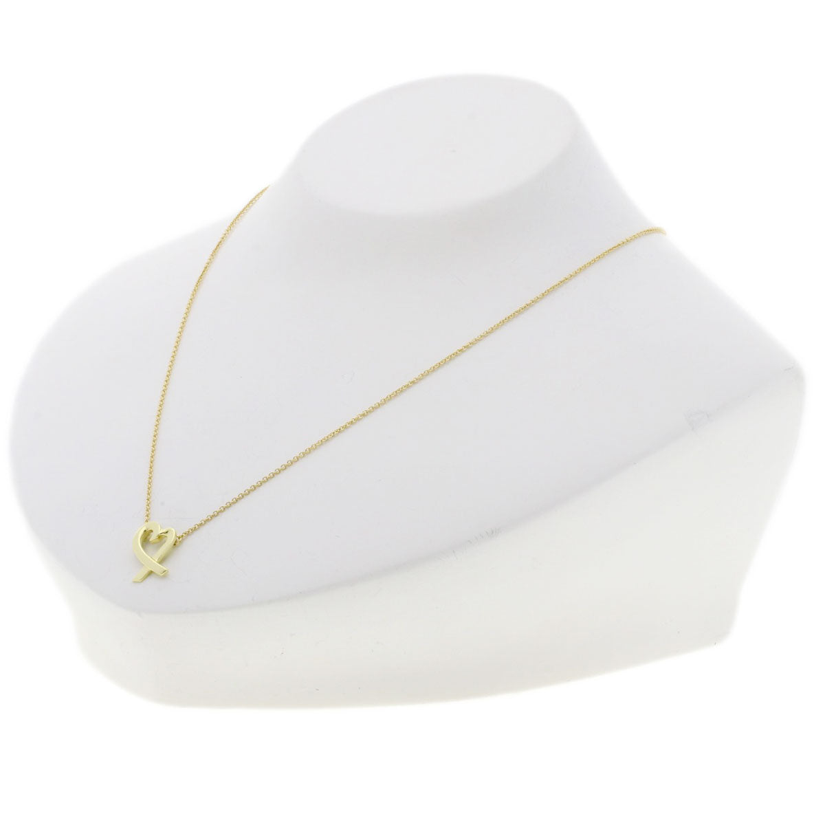 TIFFANY&Co. Loving heart Necklace K18 Yellow Gold Ladies [Used]