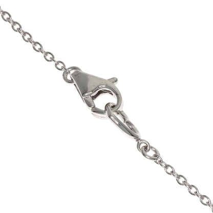 Ponte Vecchio Flower Motif Diamond Necklace K18 White Gold Ladies [Used]