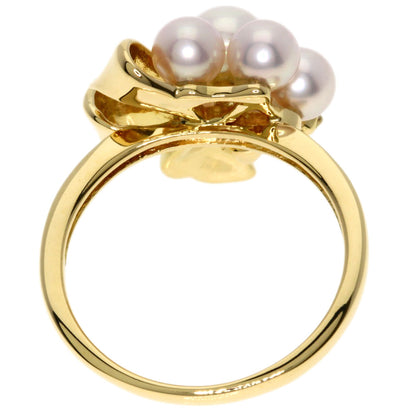 TASAKI Pearl Pearl Diamond Ring K18 Yellow Gold Ladies [Used]