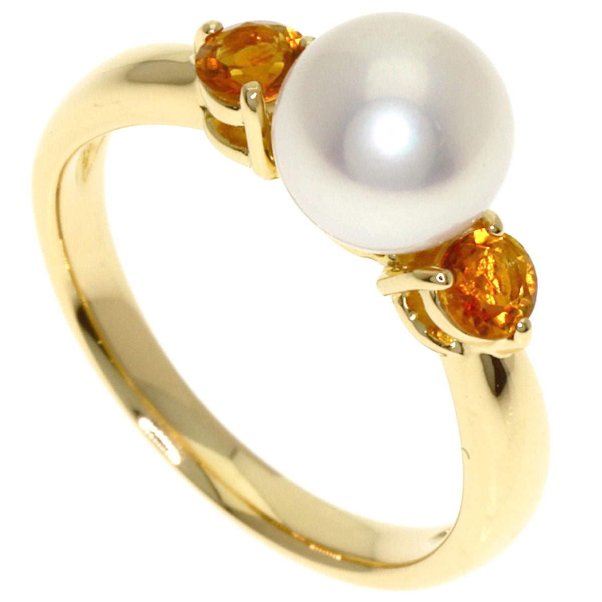 TASAKI Pearl Pearl Citrin Ring K18 Yellow Gold Ladies [Used]