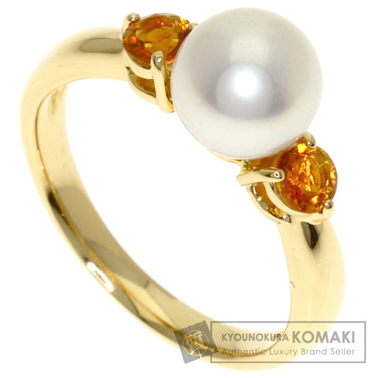 TASAKI Pearl Pearl Citrin Ring K18 Yellow Gold Ladies [Used]