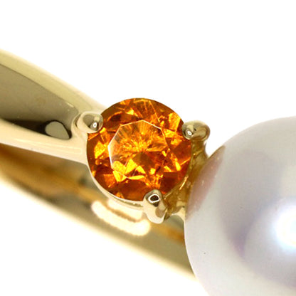TASAKI Pearl Pearl Citrin Ring K18 Yellow Gold Ladies [Used]