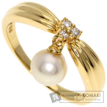 TASAKI Pearl Pearl Diamond Ring K18 Yellow Gold Ladies [Used]