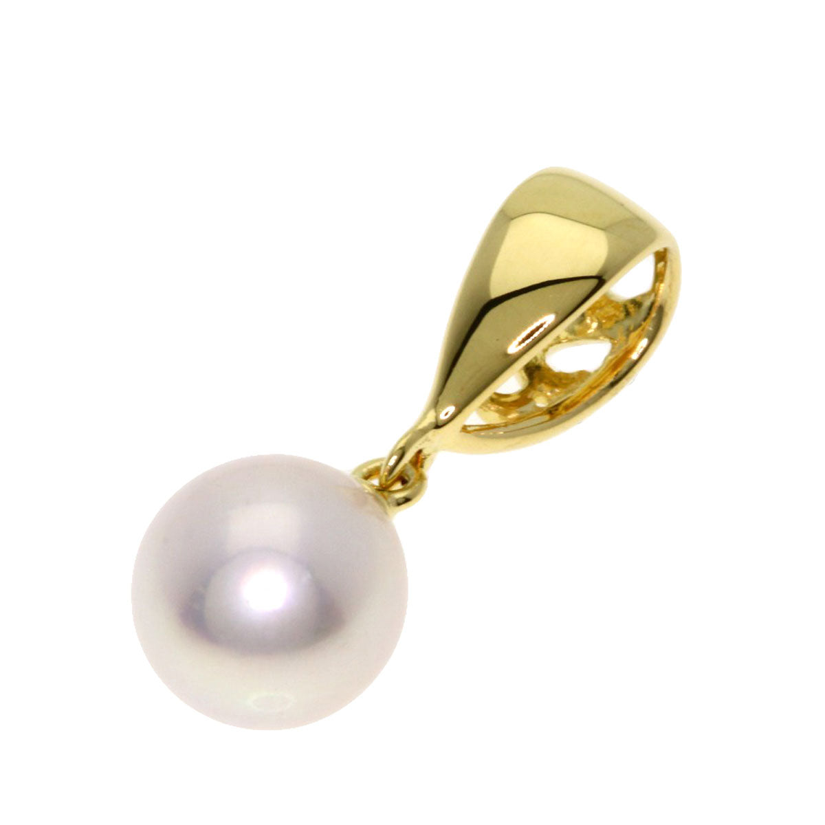 MIKIMOTO Pearl Pearl Pendant top K18 Yellow Gold Ladies [Used]