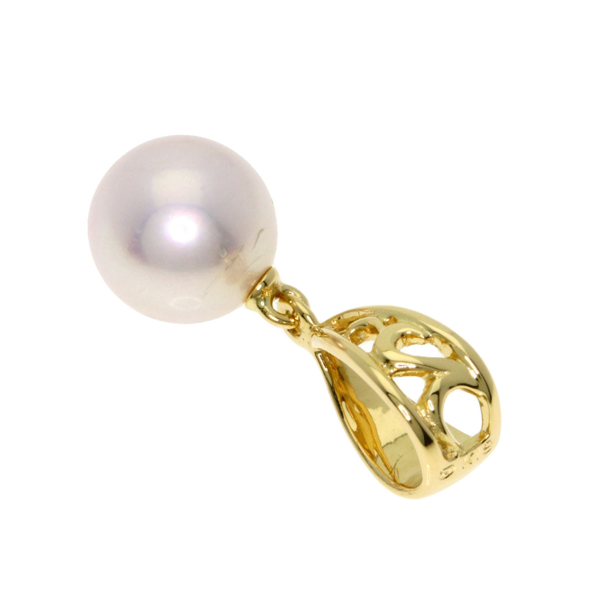 MIKIMOTO Pearl Pearl Pendant top K18 Yellow Gold Ladies [Used]