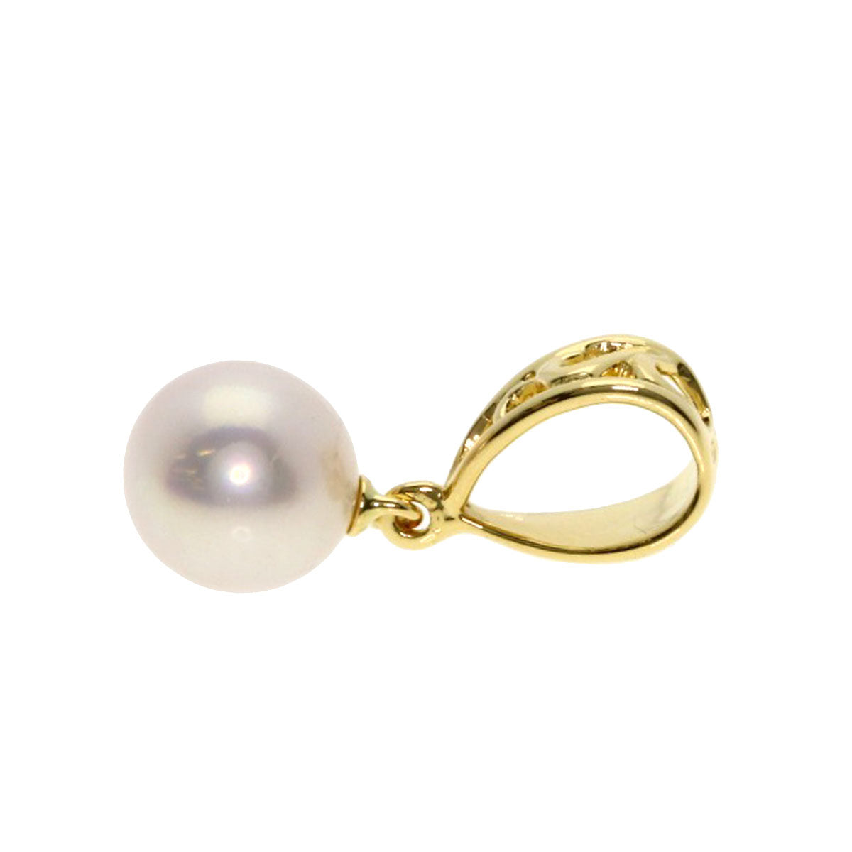 MIKIMOTO Pearl Pearl Pendant top K18 Yellow Gold Ladies [Used]