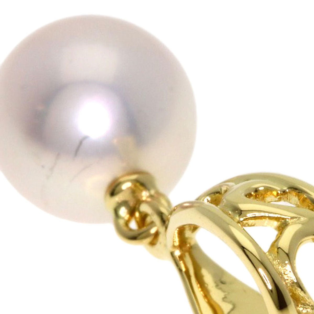 MIKIMOTO Pearl Pearl Pendant top K18 Yellow Gold Ladies [Used]