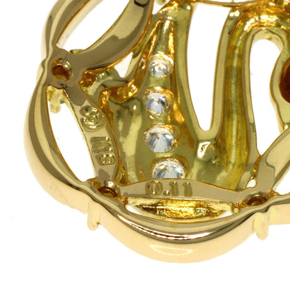 TASAKI Swan Diamond Pendant top K18 Yellow Gold Ladies [Used]