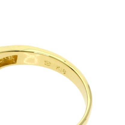 MIKIMOTO Pearl Pearl Diamond Ring K18 Yellow Gold Ladies [Used]
