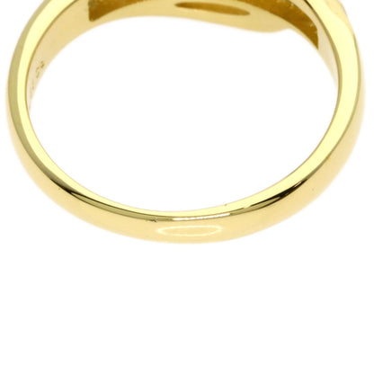 MIKIMOTO Pearl Pearl Diamond Ring K18 Yellow Gold Ladies [Used]