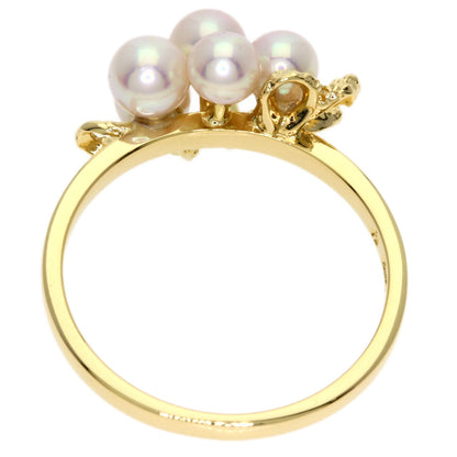 TASAKI Pearl Pearl Diamond Ring K18 Yellow Gold Ladies [Used]