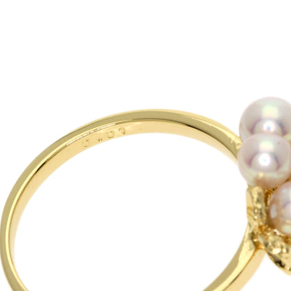 TASAKI Pearl Pearl Diamond Ring K18 Yellow Gold Ladies [Used]