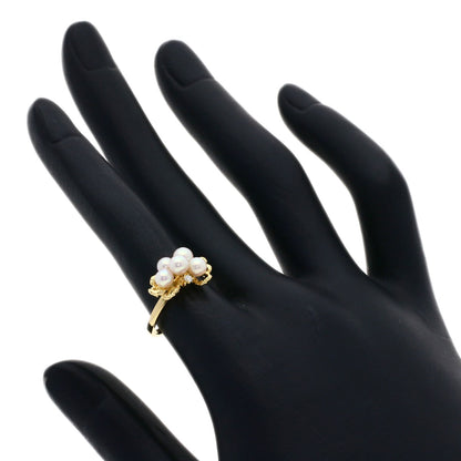 TASAKI Pearl Pearl Diamond Ring K18 Yellow Gold Ladies [Used]